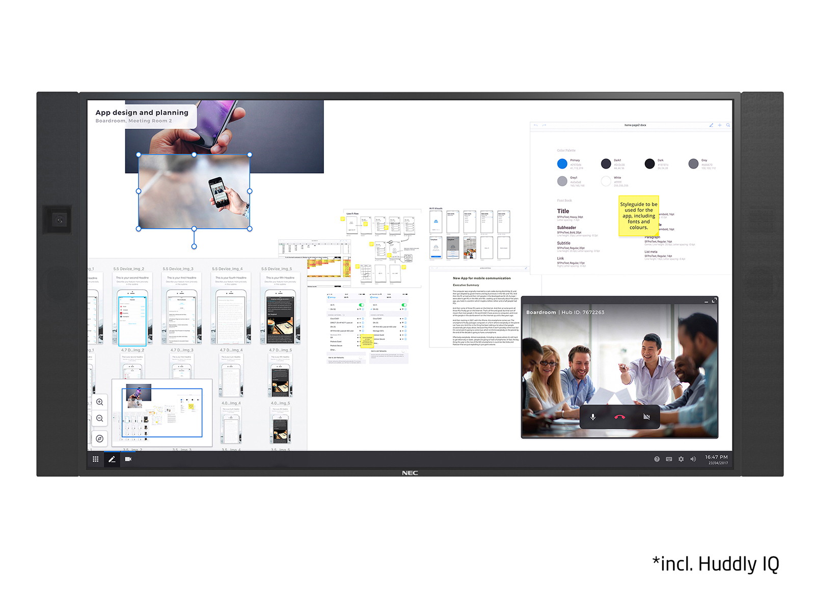 NEC 86″ InfinityBoard<sup>®</sup> 2.1