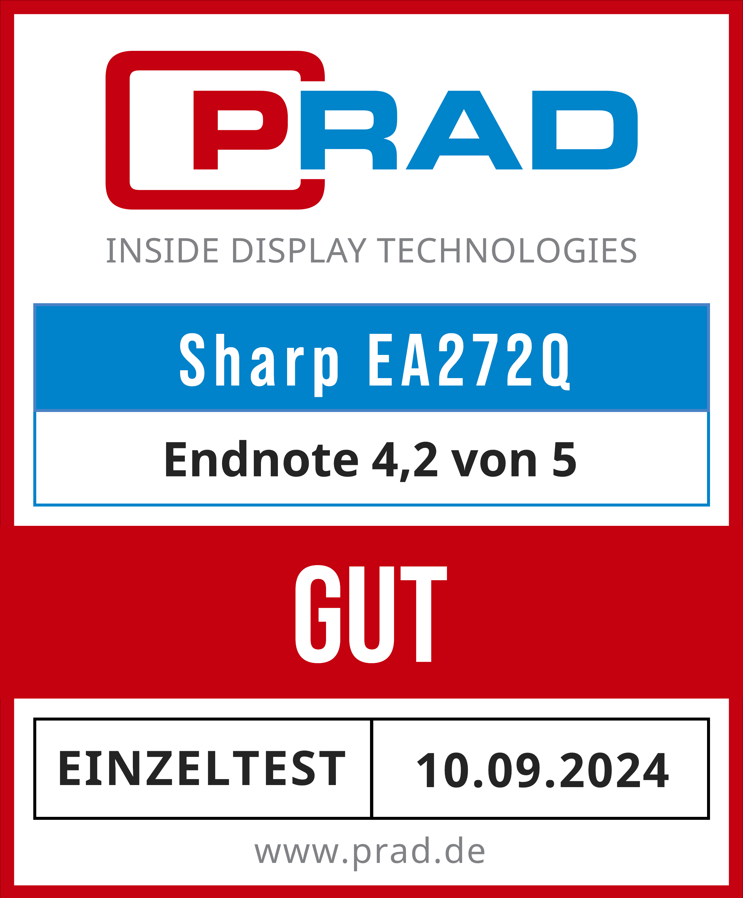 PRAD - Test Result "Good" Award Logo