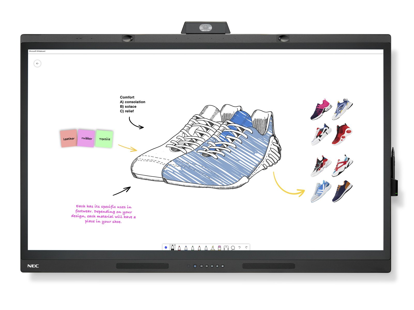 NEC_WD511_MicrosoftWhiteboard_Sneakers_1600x1200